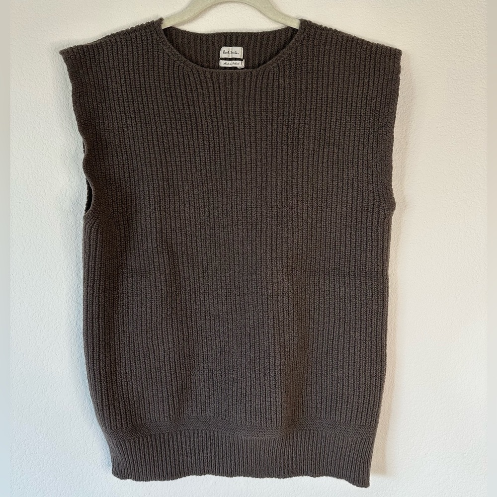 Paul Smith 100% Extra Fine Merino Wool Knit Vest (XL) Made in Ireland